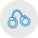 Image representing of Blue handcuff icon